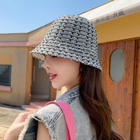Women's Elegant Lady Simple Style Solid Color Wide Eaves Bucket Hat main image 1