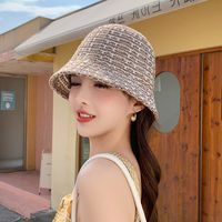 Women's Elegant Lady Simple Style Solid Color Wide Eaves Bucket Hat main image 5