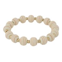 Bohemian Geometric Wooden Beads Beaded Unisex Bracelets sku image 2