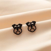 1 Pair Cute Basic Classic Style Dog Lion Cat Polishing Plating 304 Stainless Steel 18K Gold Plated Ear Studs sku image 19