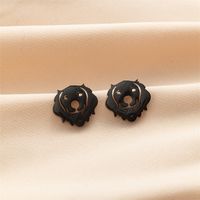 1 Pair Cute Basic Classic Style Dog Lion Cat Polishing Plating 304 Stainless Steel 18K Gold Plated Ear Studs sku image 22