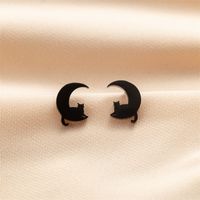 1 Pair Cute Basic Classic Style Dog Lion Cat Polishing Plating 304 Stainless Steel 18K Gold Plated Ear Studs sku image 32