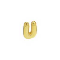 Copper 18K Gold Plated Simple Style Plating Letter Pendants sku image 23