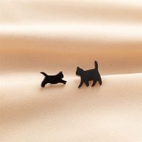 1 Pair Cute Basic Sweet Animal Cat Polishing Plating 304 Stainless Steel 18K Gold Plated Ear Studs sku image 33