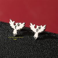 1 Pair Cute Modern Style Sweet Cat Tiger Spider Polishing Plating 304 Stainless Steel 18K Gold Plated Ear Studs sku image 9