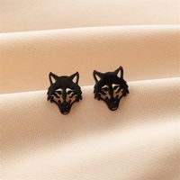 1 Pair Cute Modern Style Sweet Cat Tiger Spider Polishing Plating 304 Stainless Steel 18K Gold Plated Ear Studs main image 10