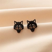 1 Pair Cute Modern Style Sweet Cat Tiger Spider Polishing Plating 304 Stainless Steel 18K Gold Plated Ear Studs sku image 27