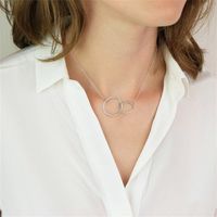 Kupfer IG-Stil Einfacher Stil Kreis Halskette Mit Anhänger main image 6
