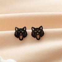 1 Pair Cute Modern Style Sweet Cat Tiger Spider Polishing Plating 304 Stainless Steel 18K Gold Plated Ear Studs sku image 30