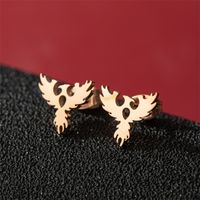 1 Pair Cute Modern Style Sweet Cat Tiger Spider Polishing Plating 304 Stainless Steel 18K Gold Plated Ear Studs sku image 35