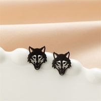 1 Pair Cute Modern Style Sweet Cat Tiger Spider Polishing Plating 304 Stainless Steel 18K Gold Plated Ear Studs main image 5