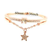 IG Style Elegant Modern Style Pentagram Alloy Inlay Rhinestones Women's Bangle main image 2