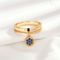 Copper 18K Gold Plated Simple Style Plating Inlay Solid Color Zircon Rings main image 7