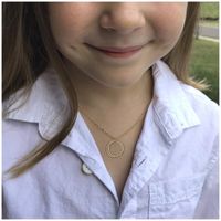 Copper IG Style Simple Style Circle Pendant Necklace main image 8