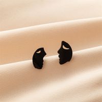 1 Pair Basic Modern Style Classic Style Human Penguin Notes Polishing Plating 304 Stainless Steel 18K Gold Plated Ear Studs sku image 24
