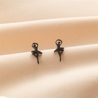 1 Pair Basic Modern Style Classic Style Human Penguin Notes Polishing Plating 304 Stainless Steel 18K Gold Plated Ear Studs sku image 33
