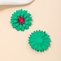 1 Pair Simple Style Classic Style Flower Patchwork Alloy Ear Studs main image 4