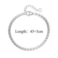 Sterling Silver Simple Style Classic Style Inlay Solid Color Zircon Bracelets main image 5