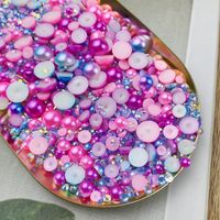 Simple Style Round Resin Rhinestone Nail Decoration Accessories 1200 Pieces Per Pack main image 5