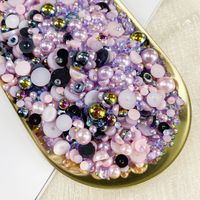 Resin Rhinestone Solid Color Crimp Beads main image 7