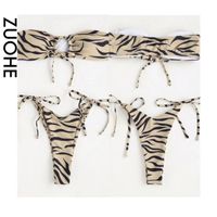 Frau Leopard 2-Teiliges Set Bikinis Bademode main image 3