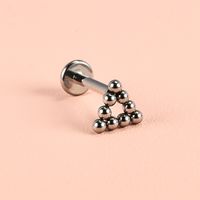 1 Piece Lip Rings Simple Style Solid Color 302 Stainless Steel 316 Stainless Steel  Inlay Diamond Lip Rings sku image 2