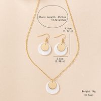 Elegant Simple Style Color Block Shell Iron Women's Jewelry Set main image 6