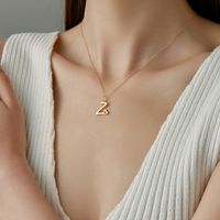 Sterling Silver White Gold Plated Gold Plated IG Style Simple Style Hollow Out Letter Heart Shape Pendant Necklace main image 2