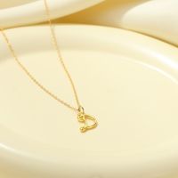 Sterling Silver White Gold Plated Gold Plated IG Style Simple Style Hollow Out Letter Heart Shape Pendant Necklace sku image 4