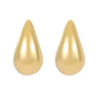 1 Pair IG Style Simple Style Water Droplets Sterling Silver White Gold Plated Gold Plated Ear Studs main image 5