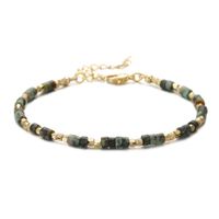 IG Style Simple Style Geometric Natural Stone Copper Beaded 18K Gold Plated Women's Bracelets sku image 14