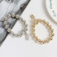 Basic Moderner Stil Klassischer Stil Runden Einfarbig Perlen Überzug Taschenanhänger Schlüsselbund main image 4