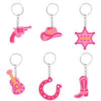 Cute Pistol Boots PVC Unisex Bag Pendant Keychain main image 1