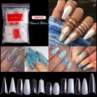 Simple Style Geometric Plastic Nail Patches 1 Set main image 1