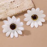 1 Pair Cute Sweet Flower Cloth Ear Studs main image 2