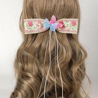 Women's Elegant Simple Style Flower Butterfly Polyester Hair Clip main image 5