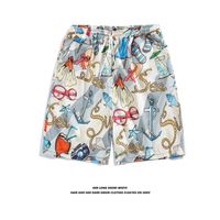 Hommes Lettre Petites Fleurs Tropical Vacances Coupe Régulière Bas Pour Hommes main image 2