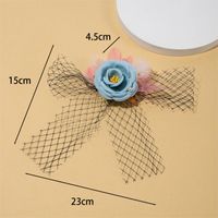 Women's Elegant Sweet Flower Bow Knot Synthetic Fibre Pearl Hair Clip main image 2