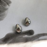 1 Pair Simple Style Water Droplets Alloy Ear Studs main image 4