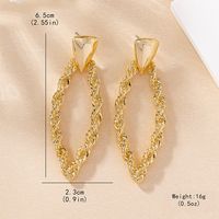 1 Pair Elegant Simple Style Solid Color Plating Zinc Alloy Drop Earrings main image 6