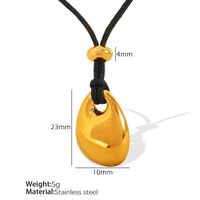 Titan Stahl 18 Karat Vergoldet Elegant Dame Klassischer Stil Überzug Irregulär Geometrisch Wassertropfen Ohrringe Halskette sku image 3