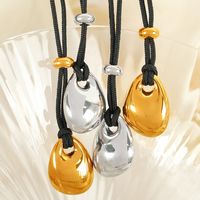 Titan Stahl 18 Karat Vergoldet Elegant Dame Klassischer Stil Überzug Irregulär Geometrisch Wassertropfen Ohrringe Halskette main image 9