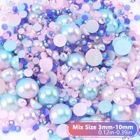 1200 Pieces Per Pack 3-10mm Resin Rhinestone Round DIY Accessories main image 2