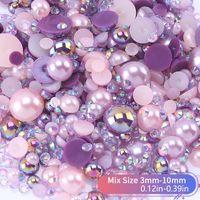 1200 Pieces Per Pack 3-10mm Resin Rhinestone Round DIY Accessories main image 5