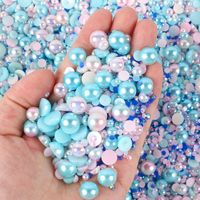 1200 Pieces Per Pack 2,100 Pieces Per Pack Diameter 10mm Diameter 3mm Artificial Pearl Resin Rhinestone Geometric DIY Ornament Accessories main image 9