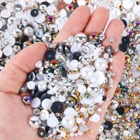 1200 Pieces Per Pack 3-10mm Resin Rhinestone Round DIY Accessories sku image 3