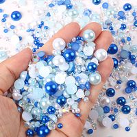 1200 Pieces Per Pack 3-10mm Resin Rhinestone Solid Color DIY Accessories sku image 5
