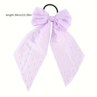 Women's Elegant Solid Color Bow Knot Cloth Hair Tie main image 2