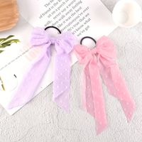 Women's Elegant Solid Color Bow Knot Cloth Hair Tie main image 4