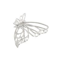 Women's Sweet Artistic Solid Color Butterfly Alloy Criss Cross Hollow Out Hair Claws sku image 2